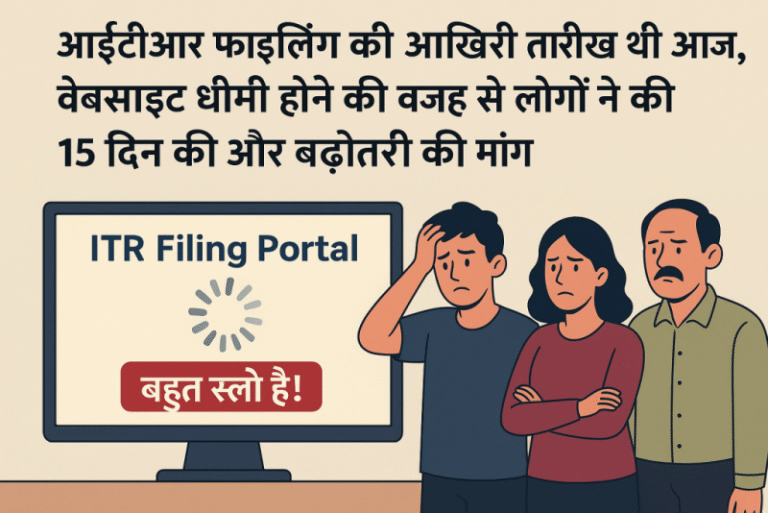आईटीआर फाइलिंग की आख़िरी तारीख थी आज, वेबसाइट धीमी होने की वजह से लोगों ने की 15 दिन की और बढ़ोतरी की मांग